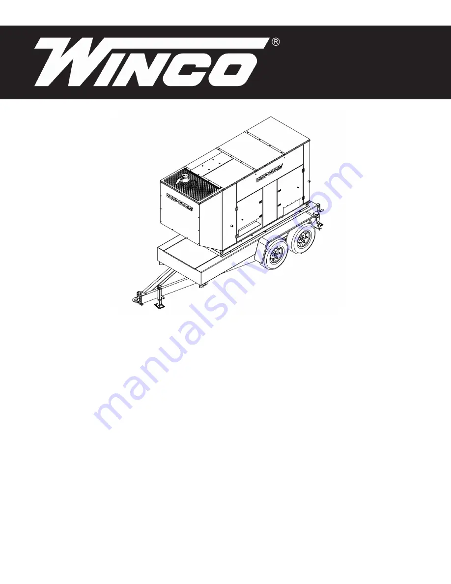 Winco DX100F4 Installation And Operator'S Manual Download Page 1