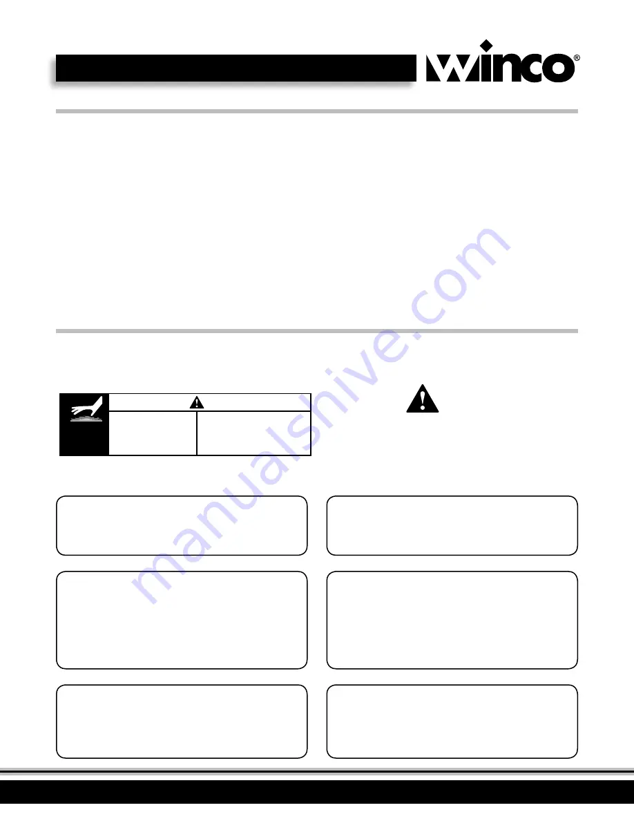 Winco ECW-1 Operating Instructions Manual Download Page 4