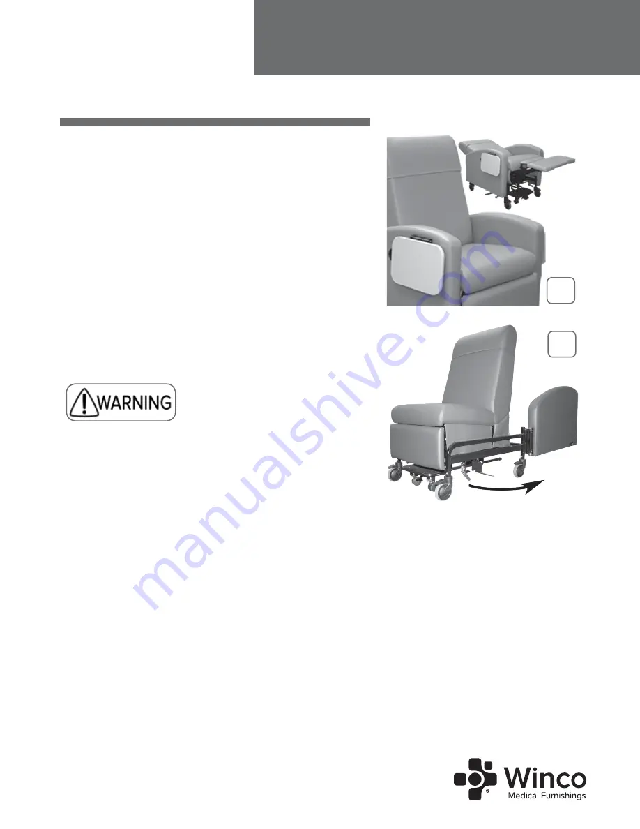 Winco Inverness 24-Hour Treatment Recliner Owner'S Operating And Maintenance Manual Download Page 18