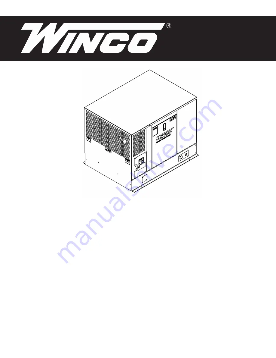 Winco PSS12H2E Installation And Operator'S Manual Download Page 1