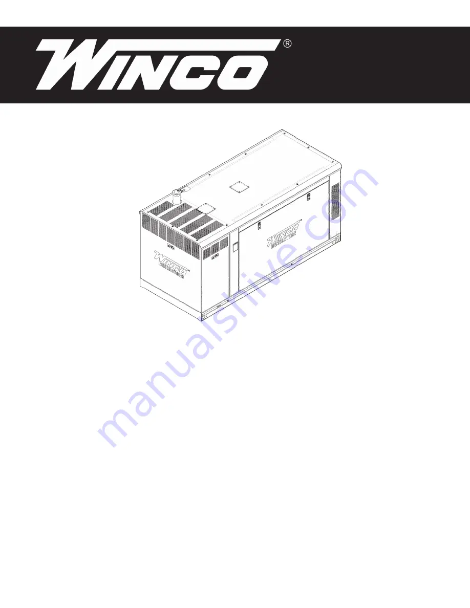 Winco PSS21/F Installation And Operator'S Manual Download Page 1