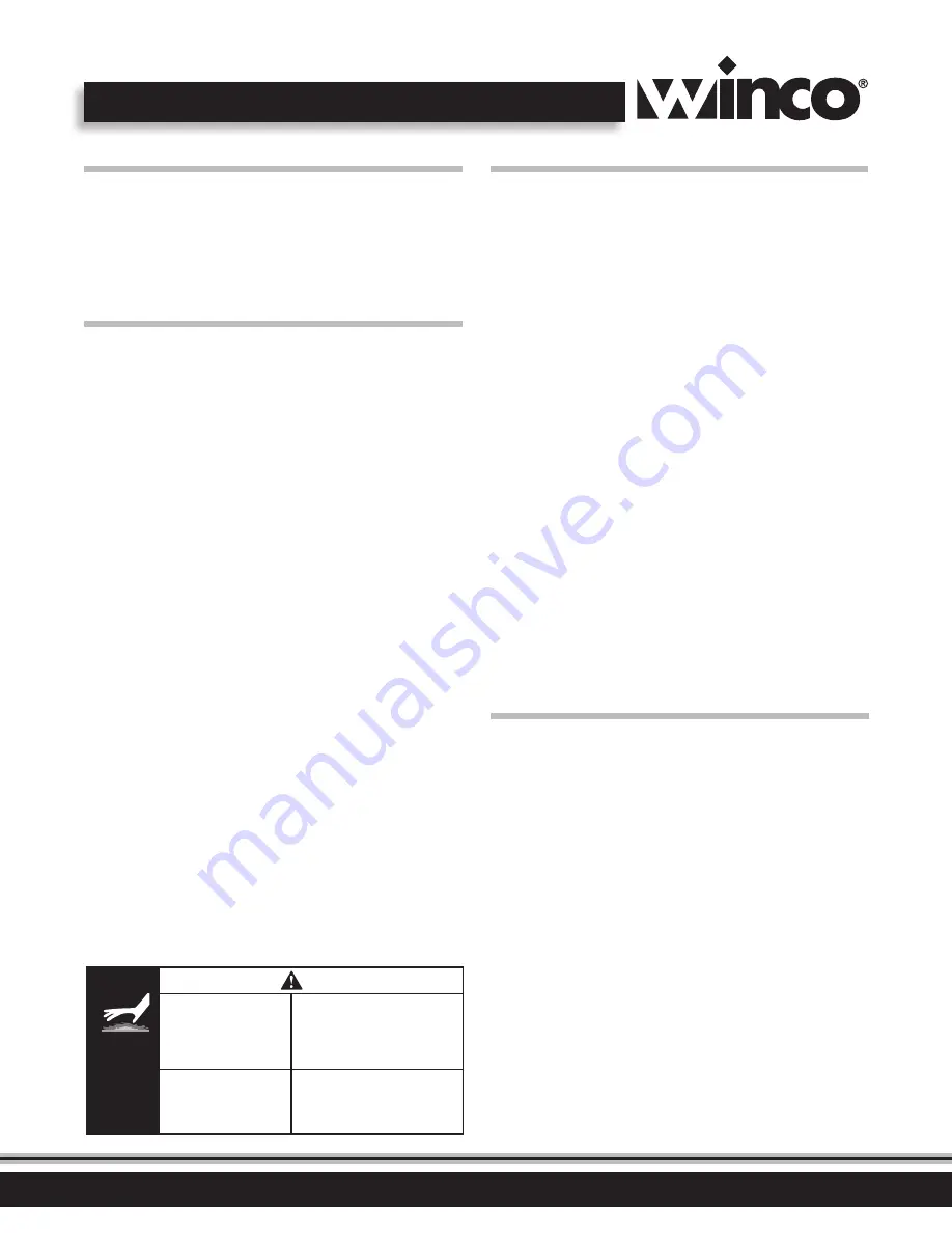 Winco RC-S301 Operating Instructions Manual Download Page 6