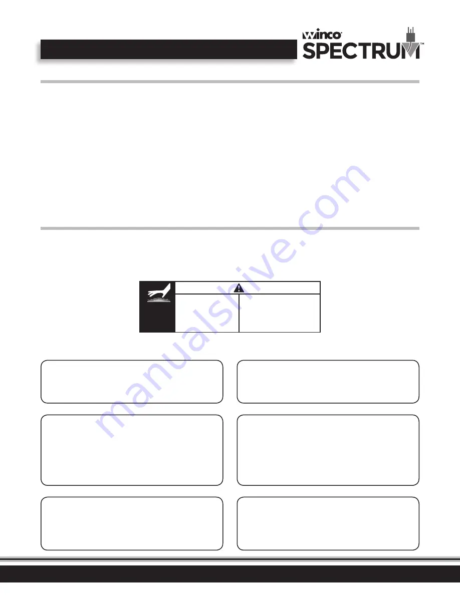 Winco SPECTRUM EMW-1800AT Installation And Operating Instruction Manual Download Page 4