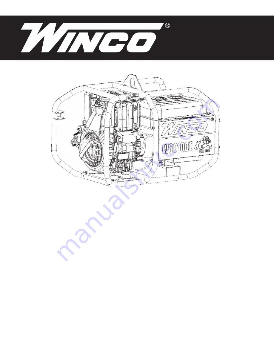 Winco W6010DE Installation And Operator'S Manual Download Page 1