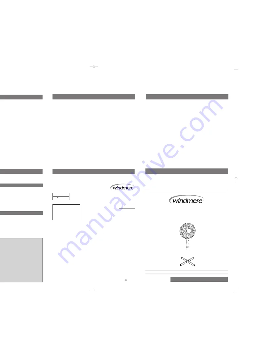 Windmere FN500 Use And Care Book Download Page 2