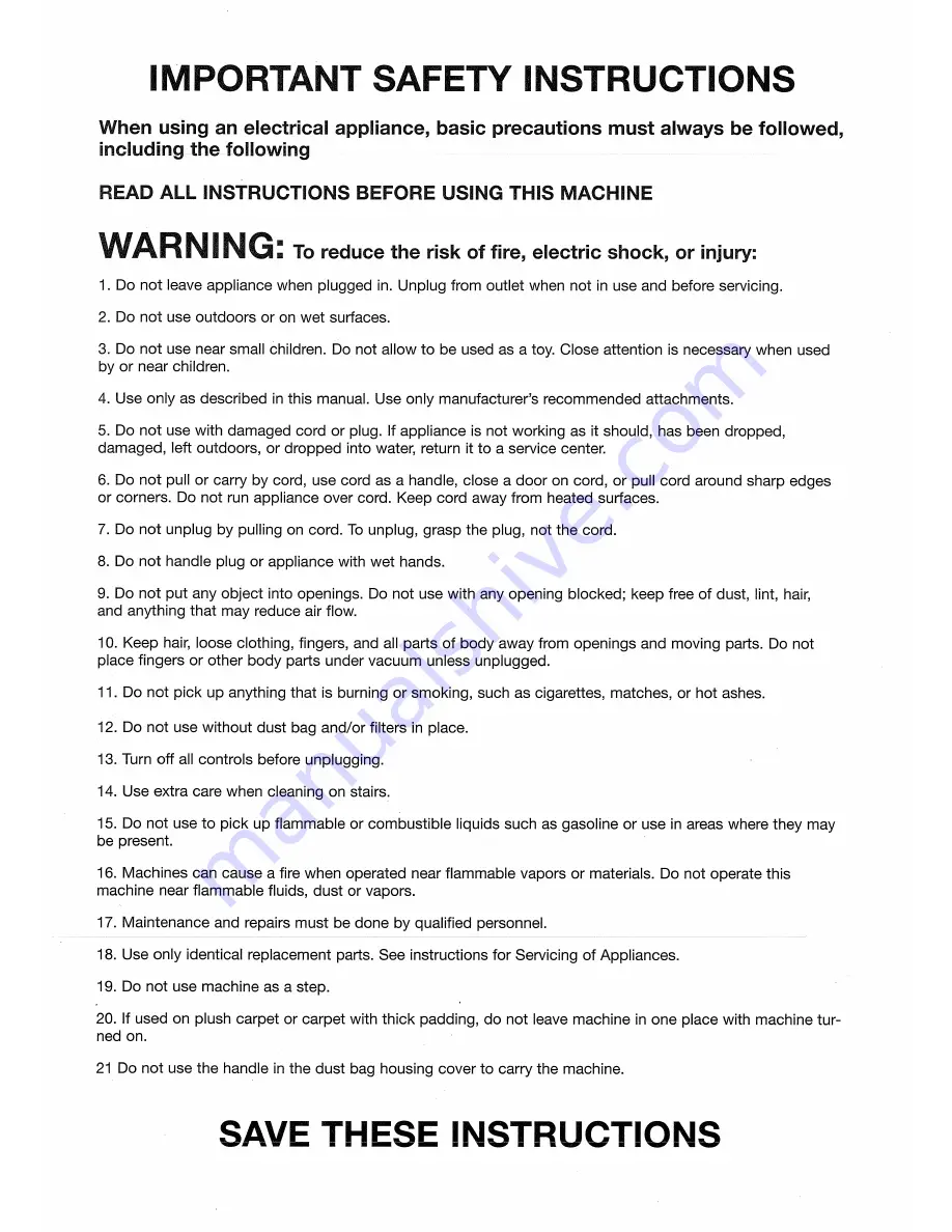 Windsor 10120390 Manual Download Page 2