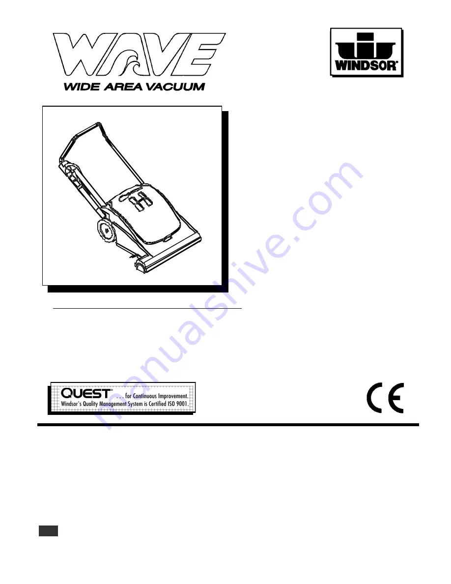 Windsor 10125060 Operating Instructions Manual Download Page 1