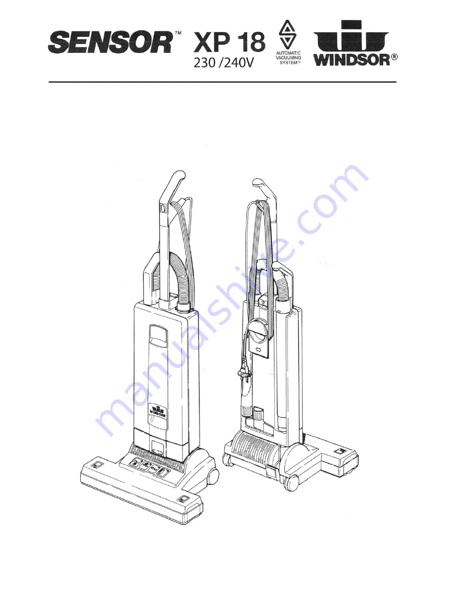 Windsor Sensor SRXP18I User Manual Download Page 1