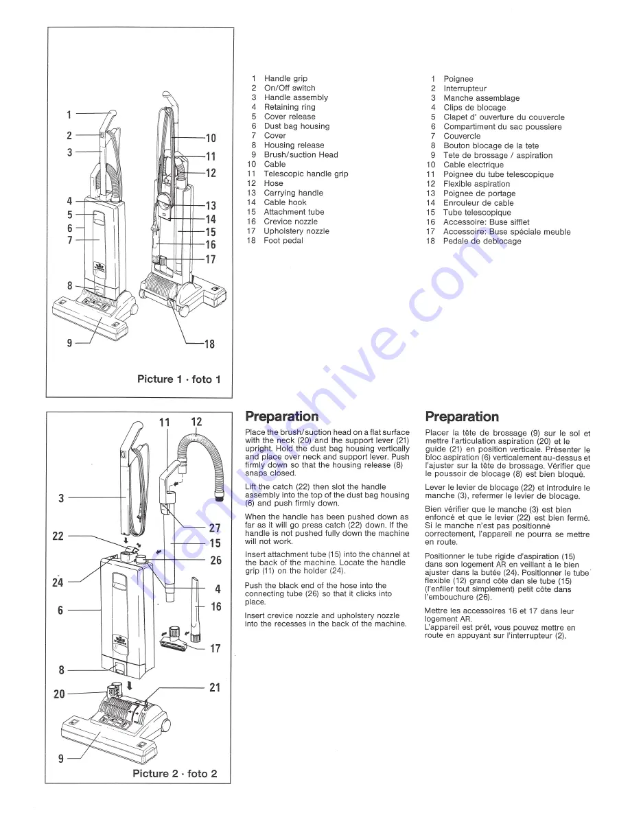 Windsor Sensor XP 18 Operating Instructions Manual Download Page 10