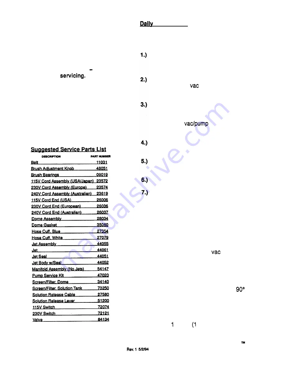 Windsor Spirit series Service Manual Download Page 8