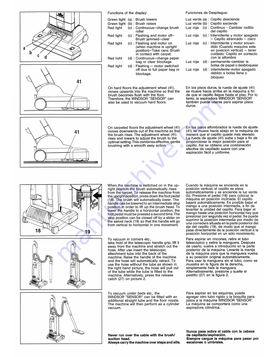 Windsor SRXP15 Operating Instructions Manual Download Page 10