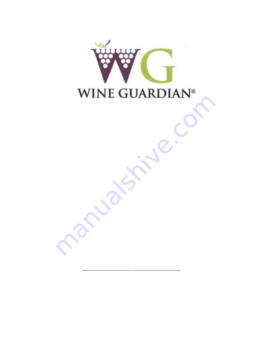 Wine Guardian WG 100 Installation, Operation And Maintenance Manual Download Page 1