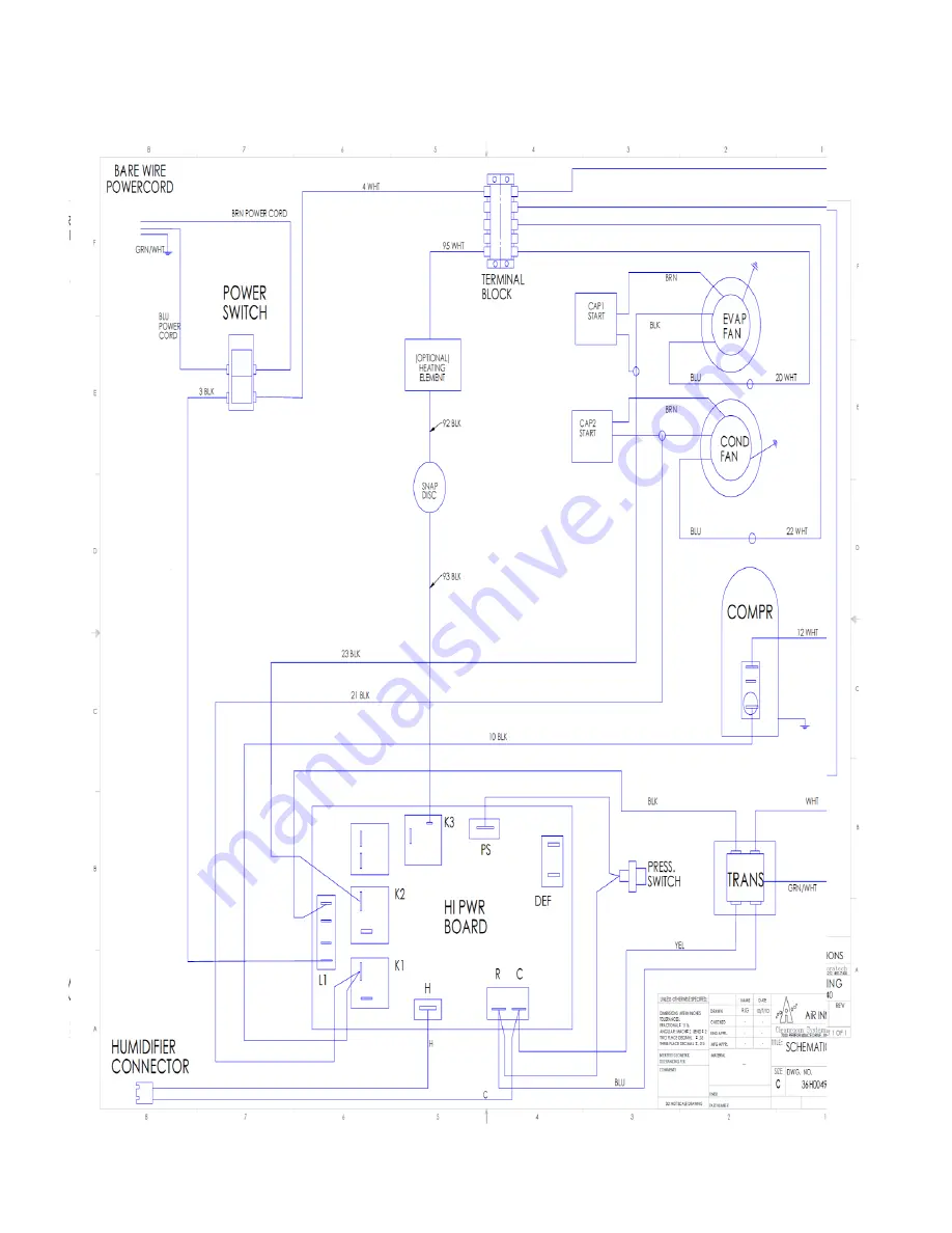 Wine Guardian WG 100 Installation, Operation And Maintenance Manual Download Page 13