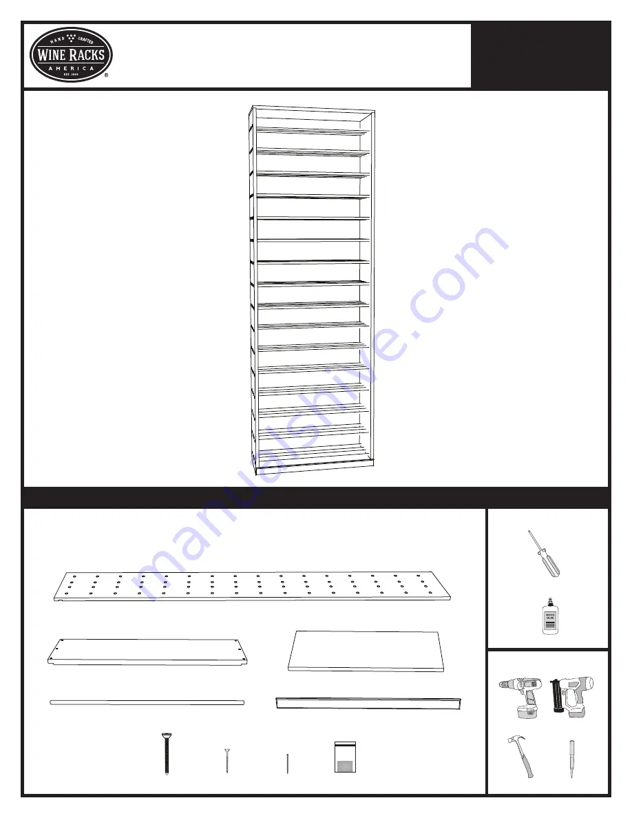 Wine racks America CV-FH-DISP17-M Скачать руководство пользователя страница 1