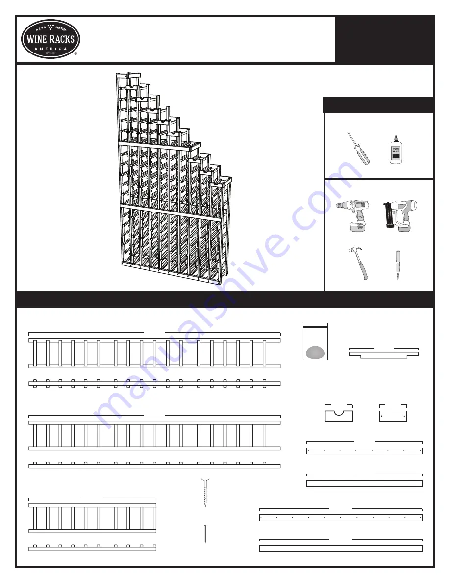 Wine racks America Waterfall Wine Cellar Kit Скачать руководство пользователя страница 1