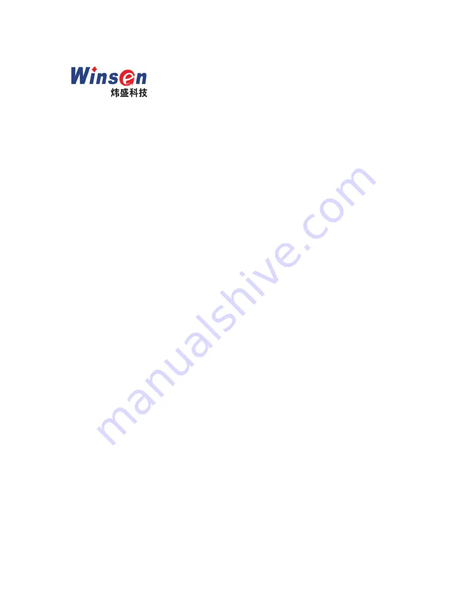 Winsen ZE07-CH2O User Manual Download Page 1