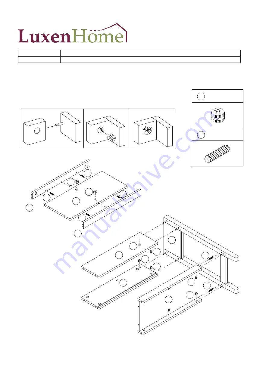 Winsome house Luxen Home WHIF1001 Instruction Manual Download Page 4