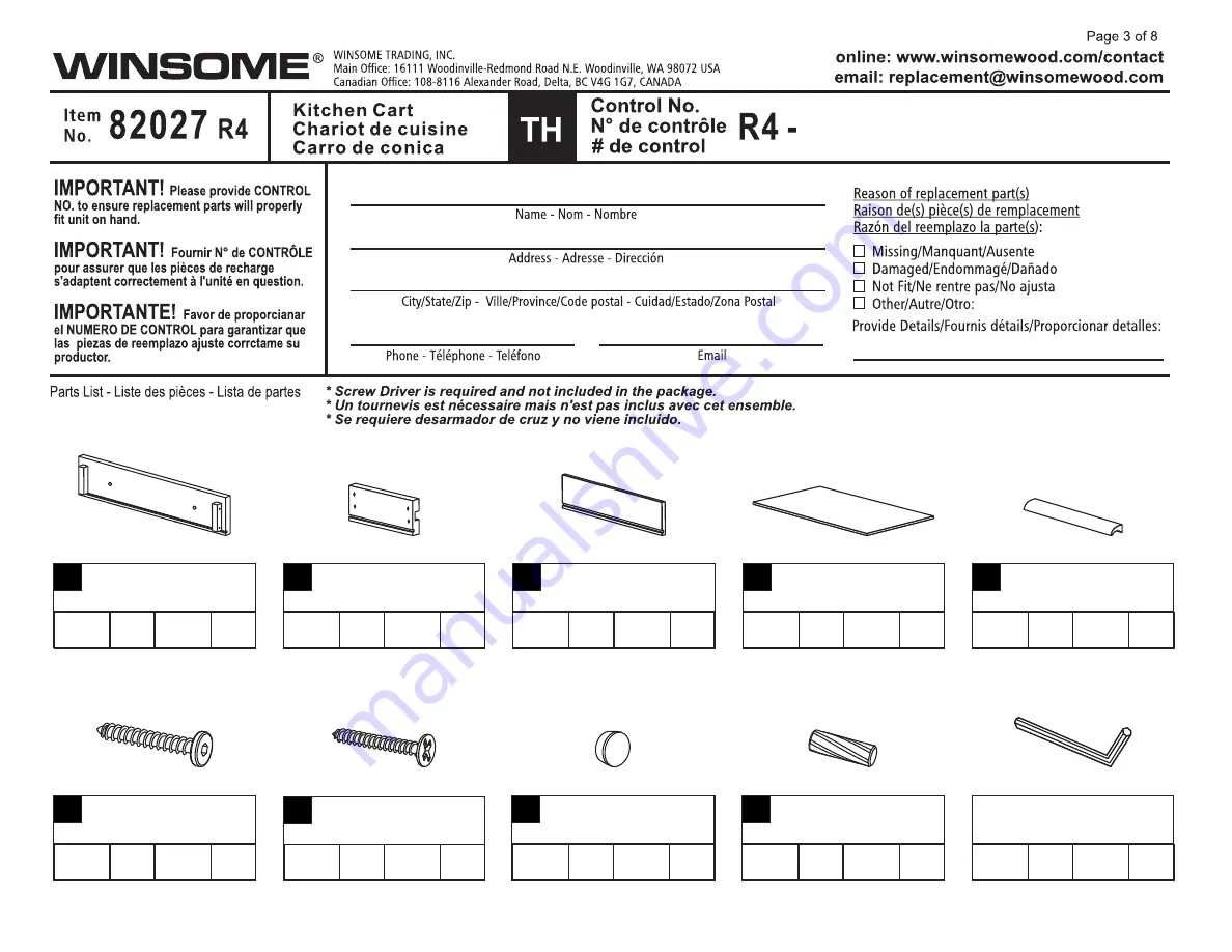 Winsome 82027 R4 Скачать руководство пользователя страница 3