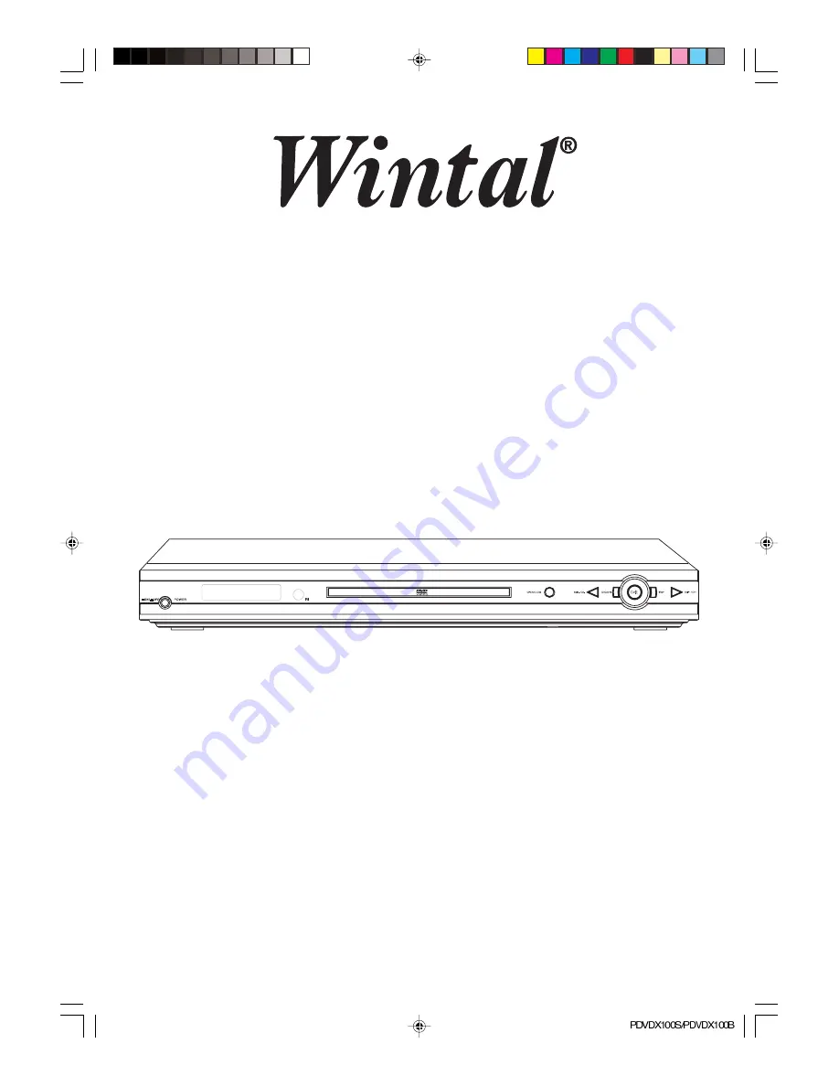 Wintal PDVDX100B Instruction Book Download Page 1