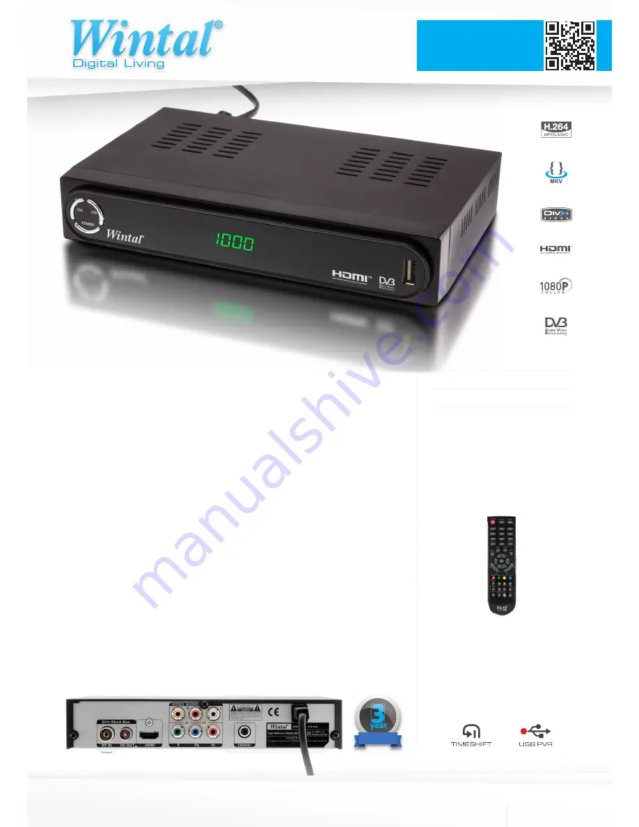 Wintal STB14HD Product Information Download Page 1