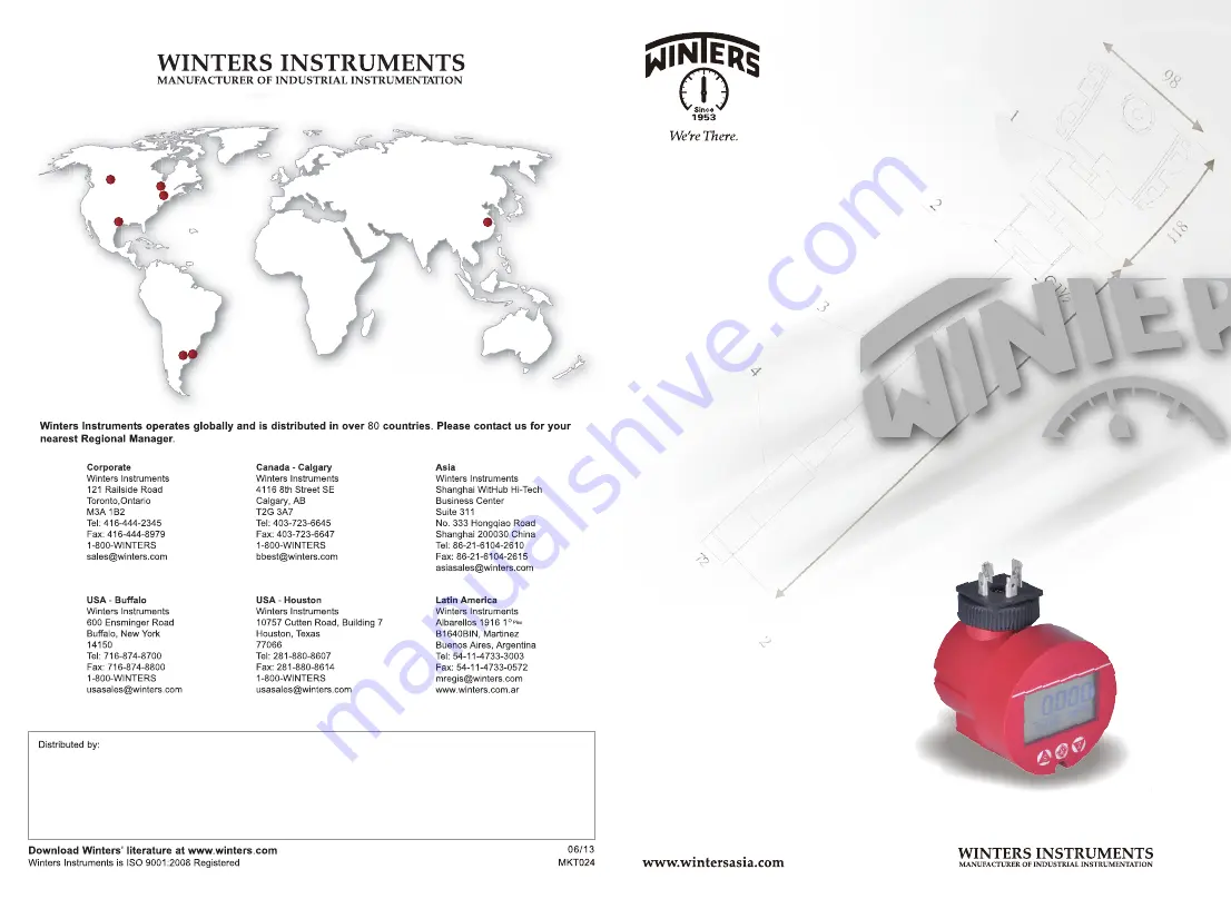 Winters LCD11 Series Operation Manual Download Page 1