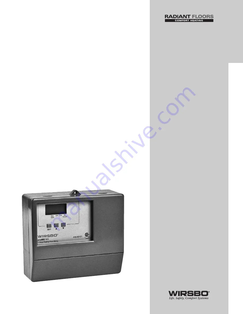 wirsbo proMIX 101 Installation Manual Download Page 5