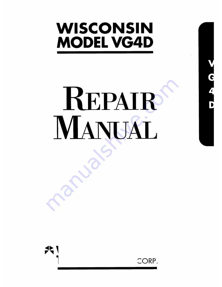 Wisconsin vg4d Repair Manual Download Page 1