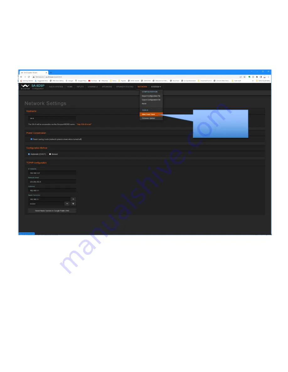 Wisdom SA-2 DSP Quick Start Setup Manual Download Page 10