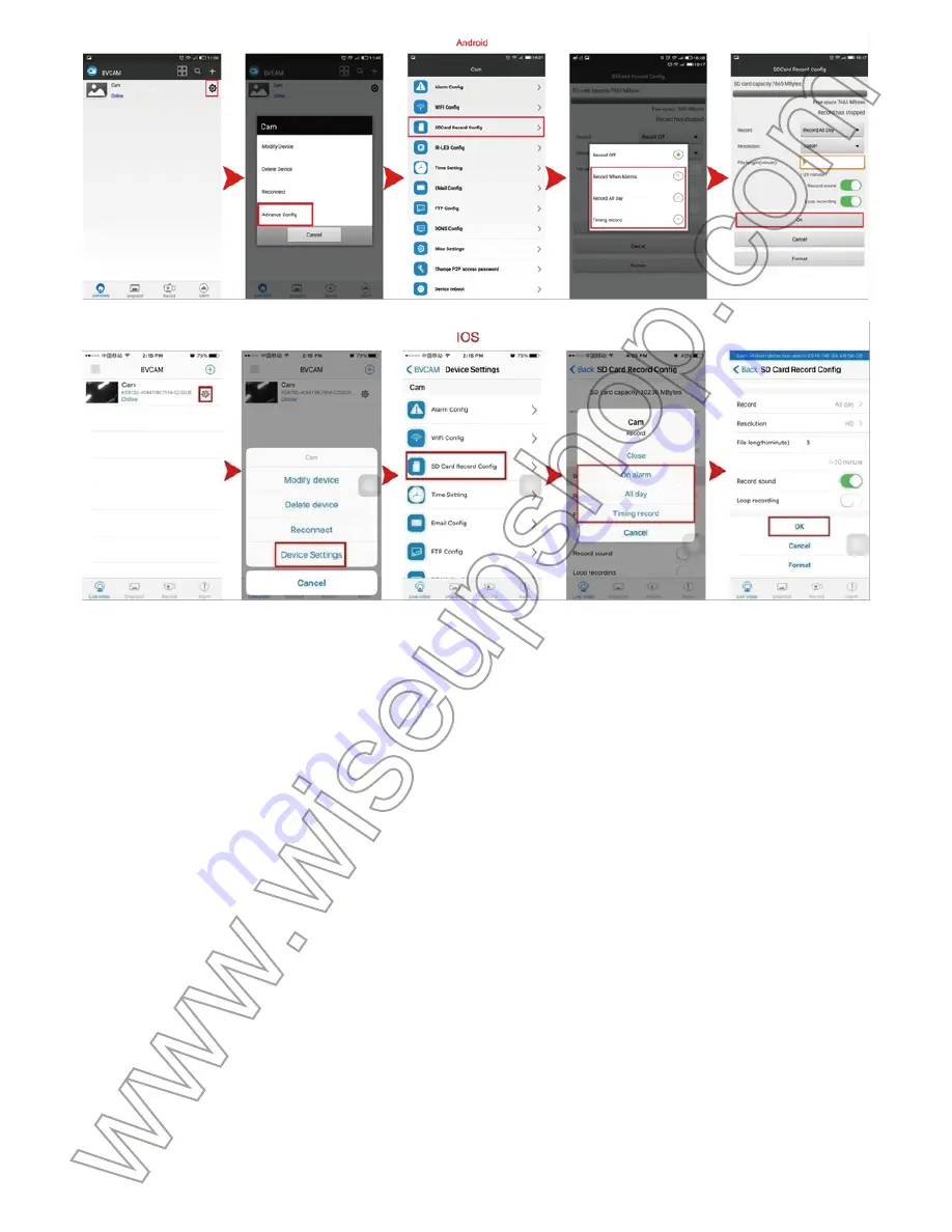 Wiseup DV-07-WIFI User Manual Download Page 13