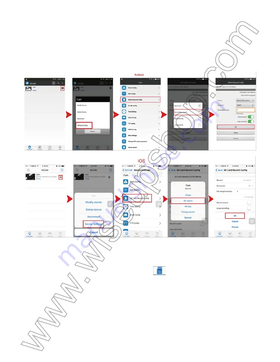 Wiseup DV-07-WIFI User Manual Download Page 89