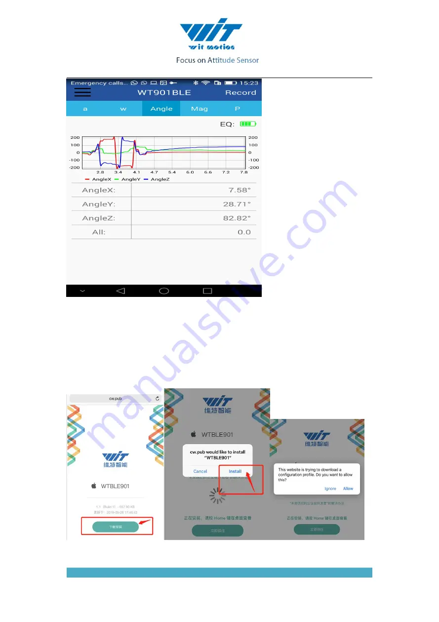 WiT WT901BLECL 5.0 Скачать руководство пользователя страница 7