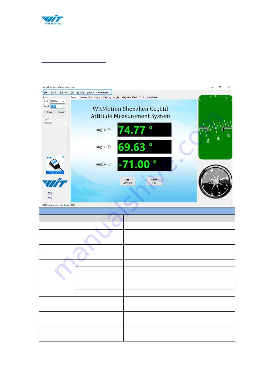 WiT WT901SD User Manual Download Page 9