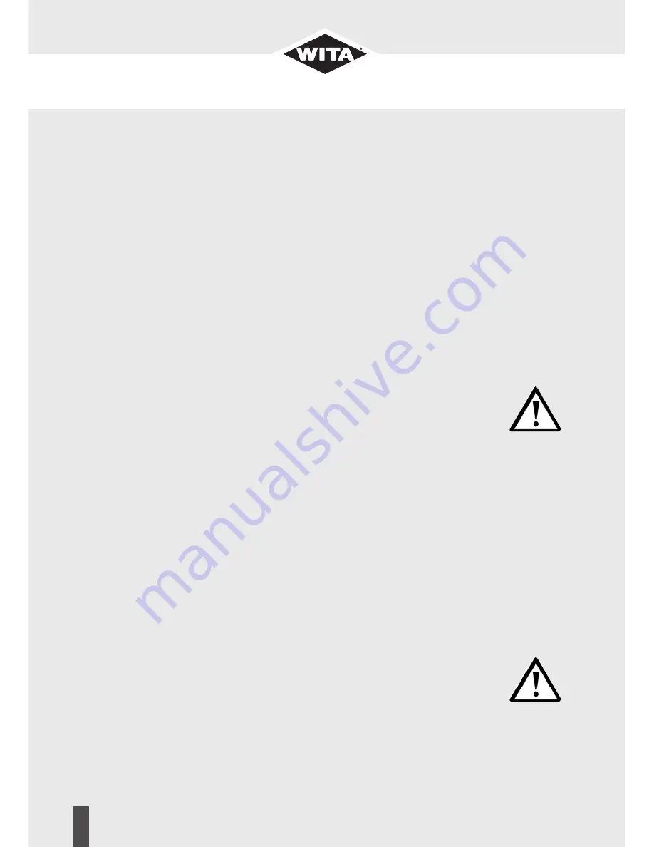 WITA Delta Plus UE 35A-XX PWM Series Translation Of The Original Installation And Operating Instructions Download Page 8