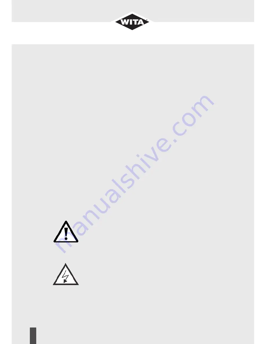 WITA Delta Plus UE 35A-XX PWM Series Translation Of The Original Installation And Operating Instructions Download Page 20