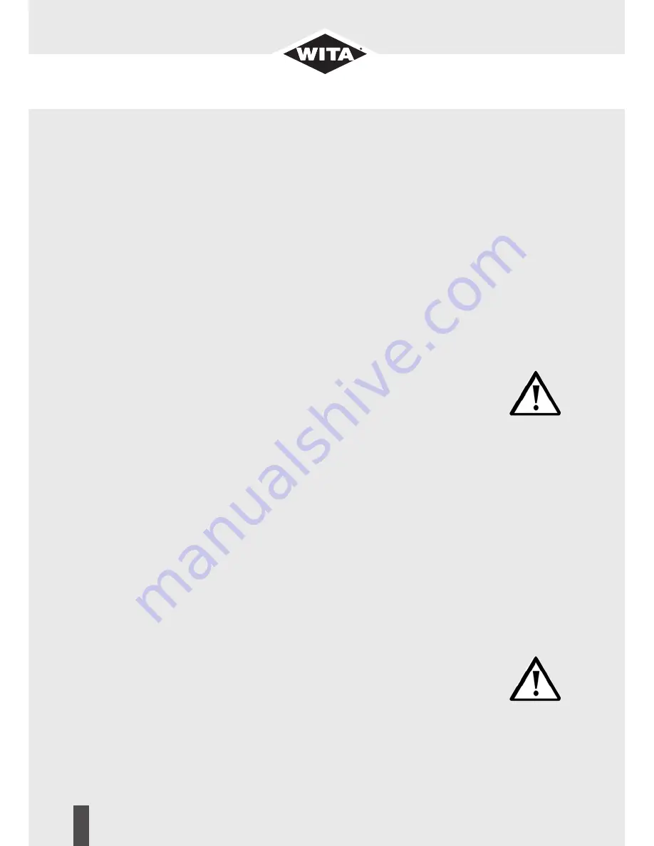 WITA Delta Plus UE 35A-XX PWM Series Translation Of The Original Installation And Operating Instructions Download Page 24