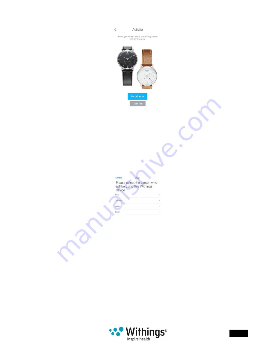 Withings Activite Installation And Operating Instructions Manual Download Page 13