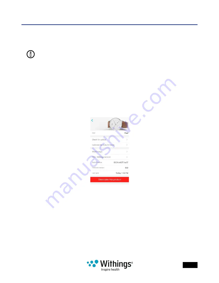 Withings Activite Installation And Operating Instructions Manual Download Page 27