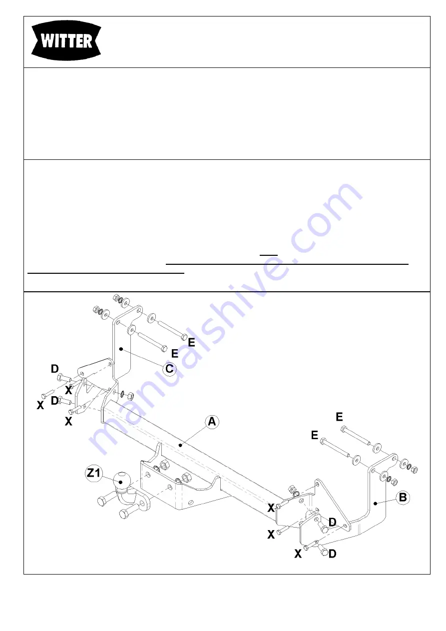 Witter F174 Fitting Instructions Download Page 1