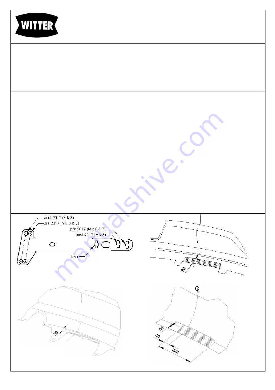 Witter F181AU Fitting Instruction Download Page 1