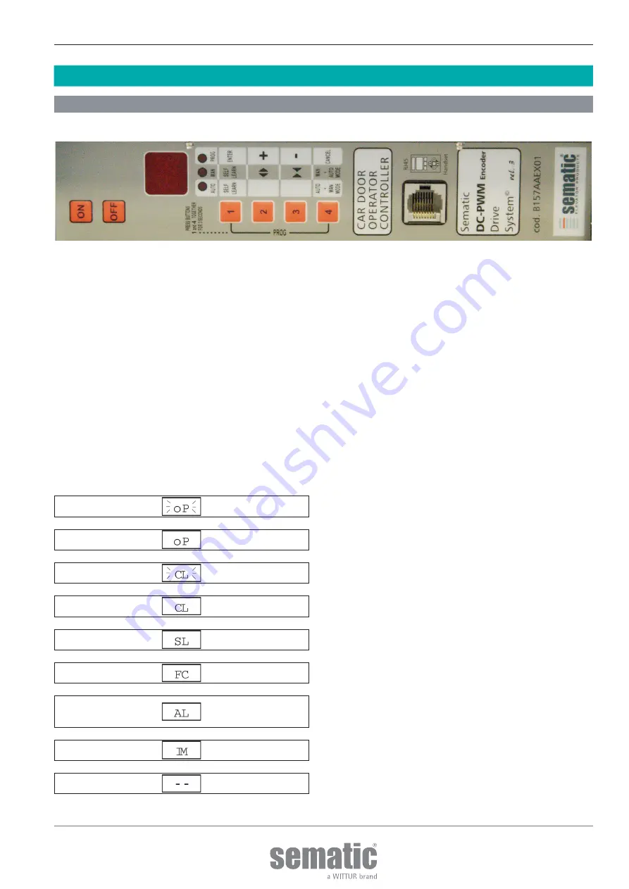 WITTUR sematic SDS Rel. 3 Instruction Manual Download Page 20