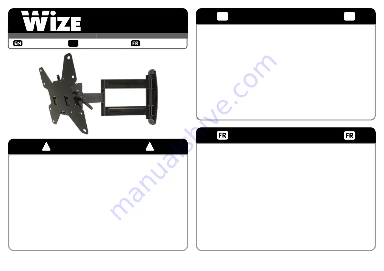 Wize A37-W Instruction Manual Download Page 1