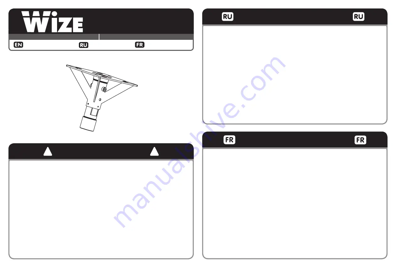 Wize CA8XD Instruction Manual Download Page 1