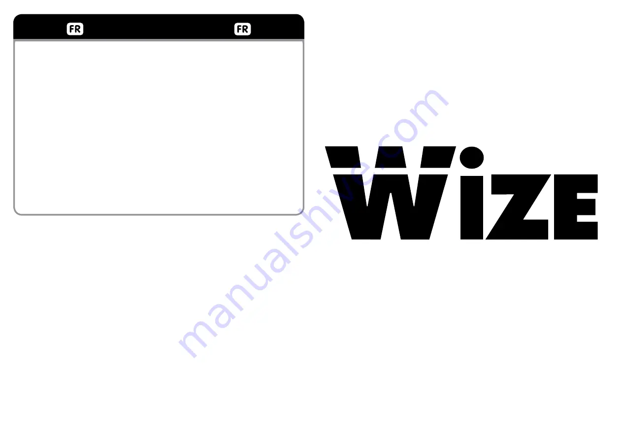 Wize PR11A-S Instruction Manual Download Page 8