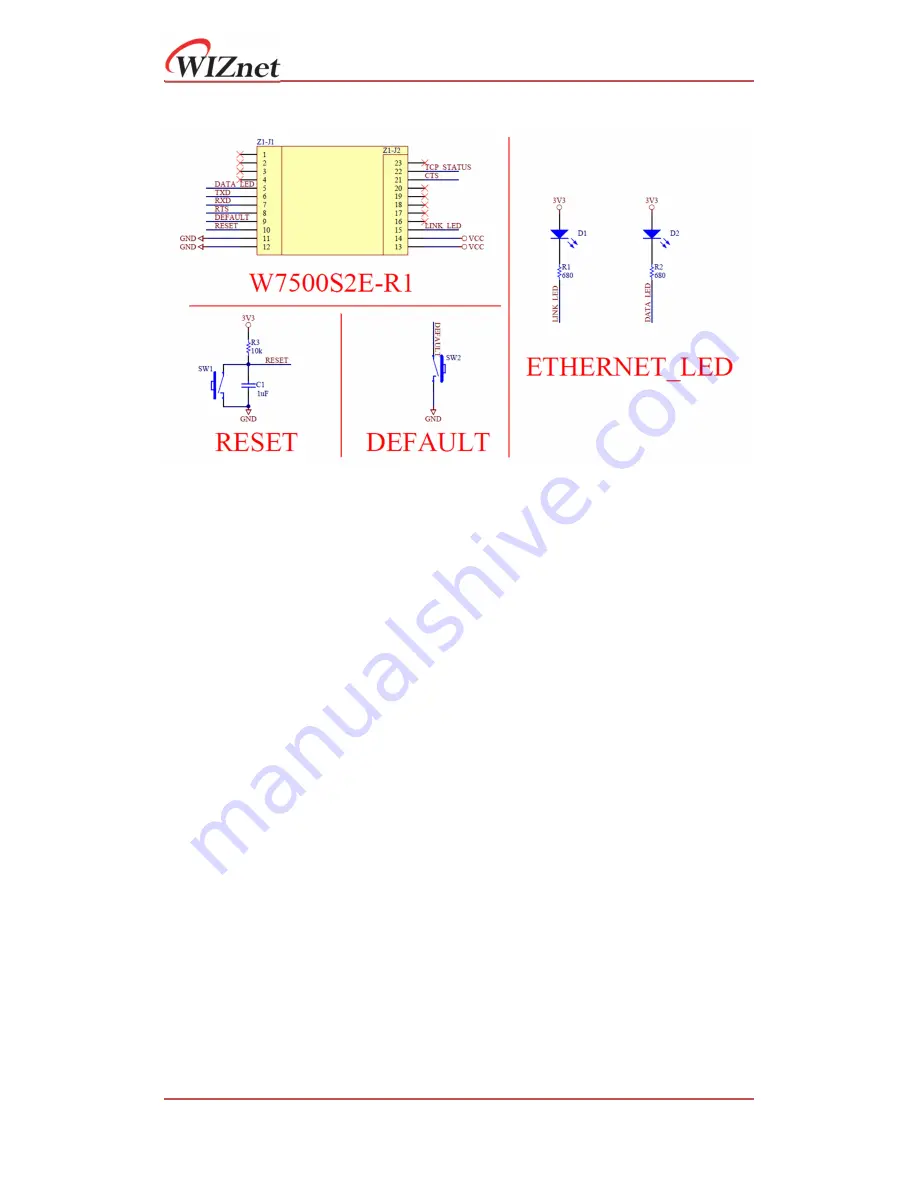 Wiznet W7500S2E Series User Manual Download Page 12