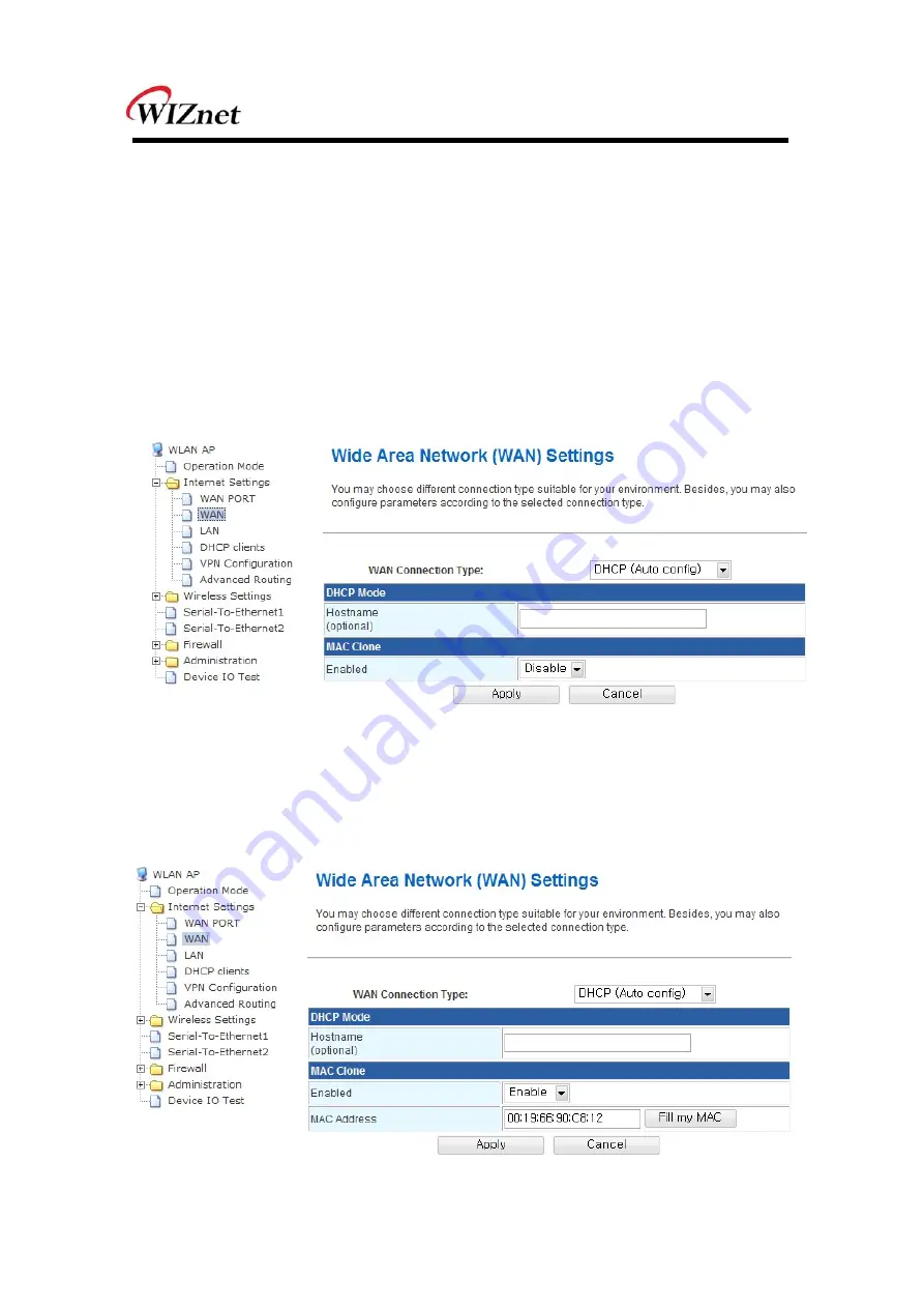 Wiznet WIZ620wi User Manual Download Page 16