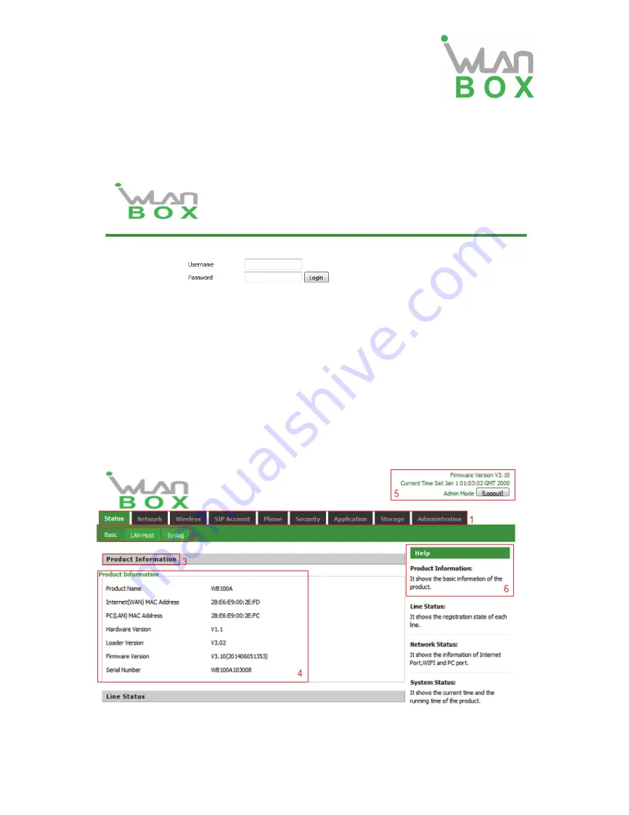 Wlan BOX WB100A Скачать руководство пользователя страница 6