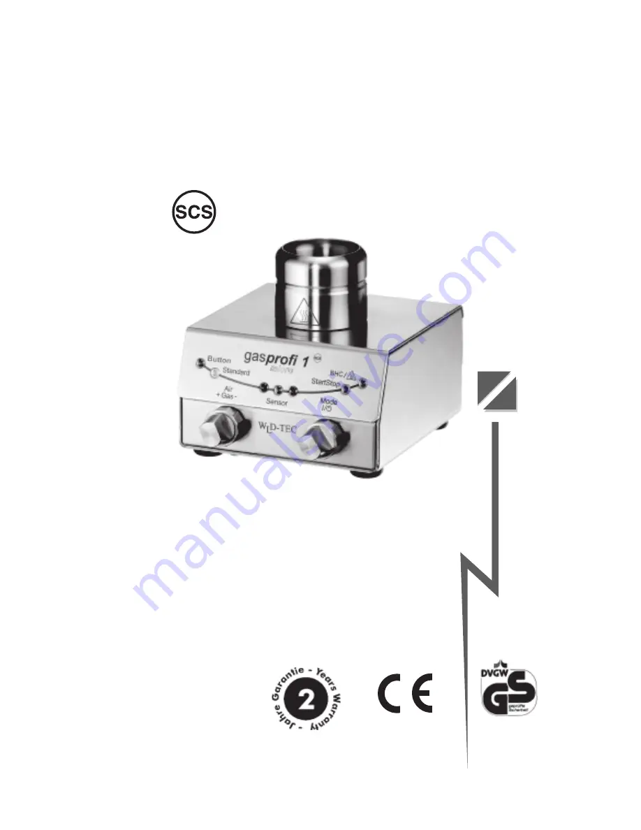 WLD-TEC gasprofi 1 SCS micro Скачать руководство пользователя страница 1