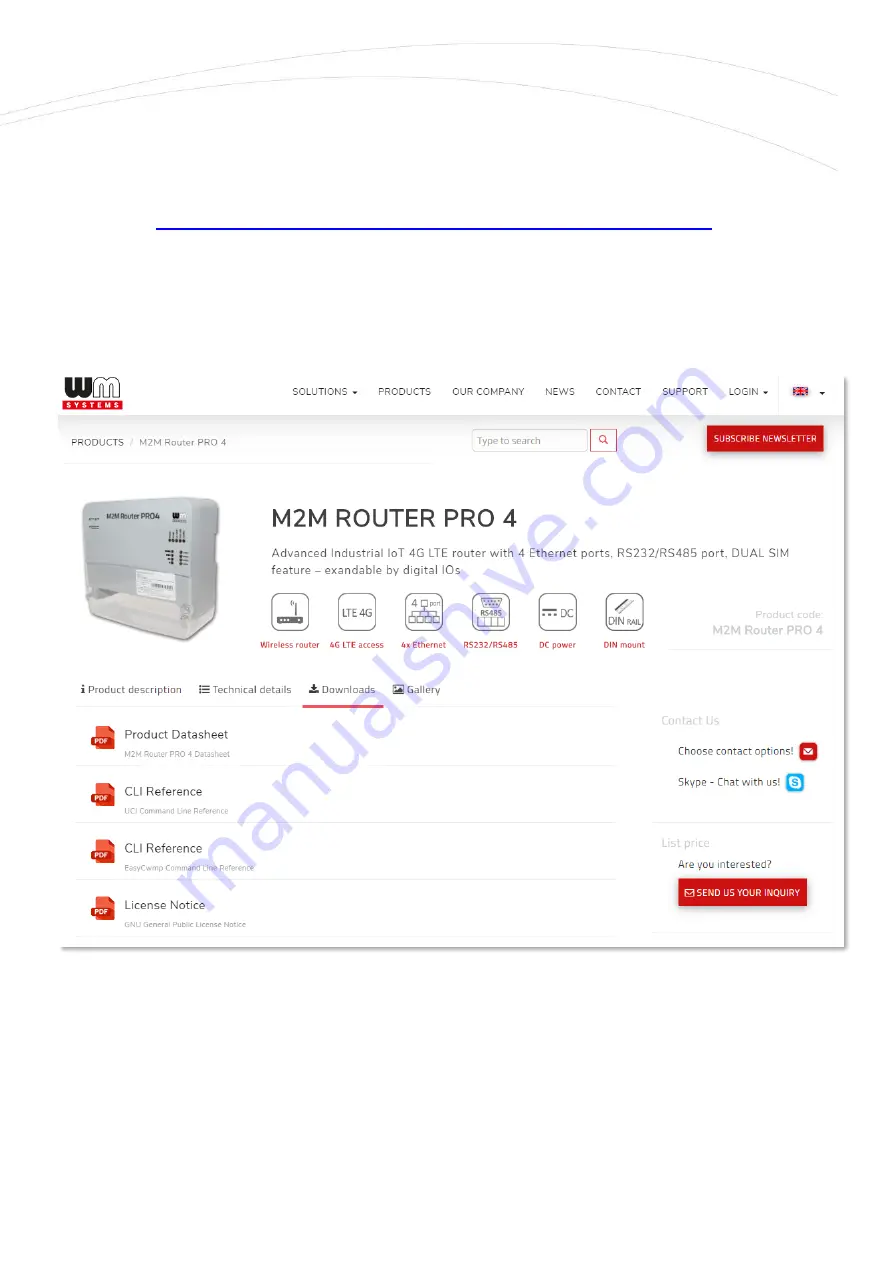 WM Systems M2M Router PRO4 Скачать руководство пользователя страница 44