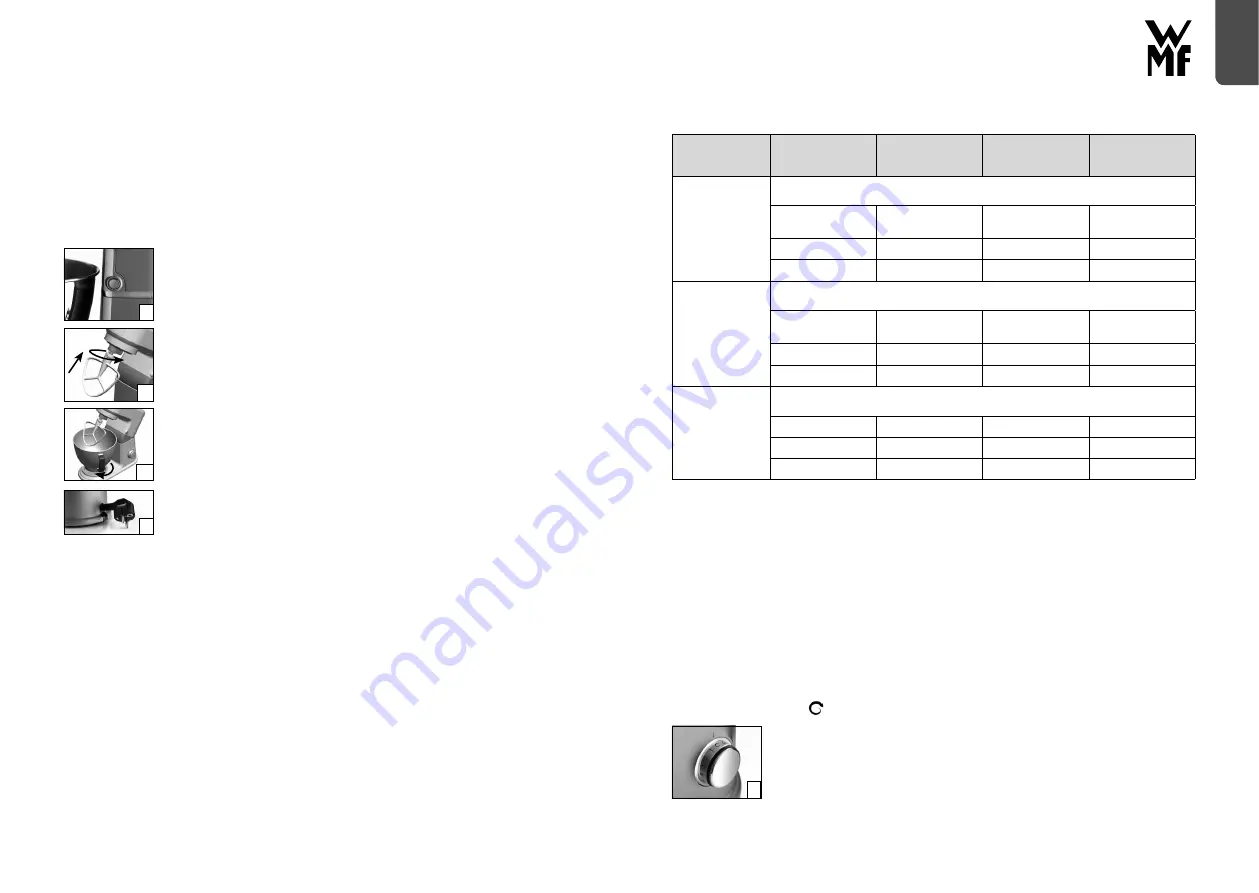 WMF Kuchenminis series Operating Manual Download Page 22