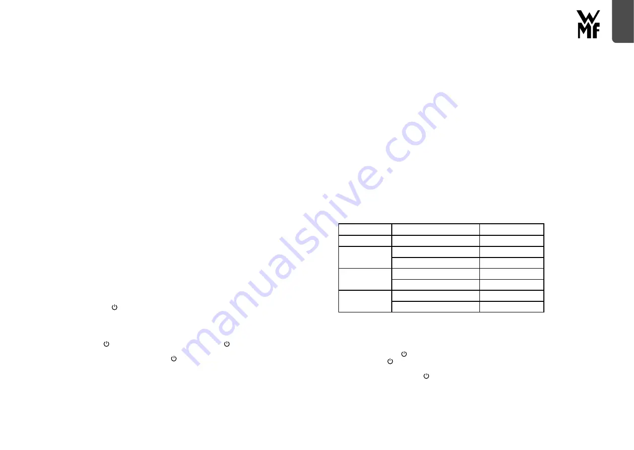 WMF KUCHENminis Vario glass kettle Operating Manual Download Page 15